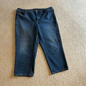 Bandolino Women's Dark Blue Cropped Jeans